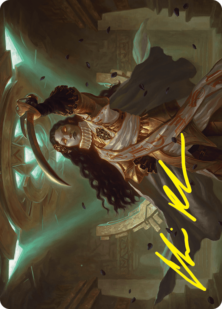 Elenda, Saint of Dusk Art Card (15/54) (Gold-Stamped Signature) [Foundations Art Series] MTG Single Magic: The Gathering  | Multizone: Comics And Games