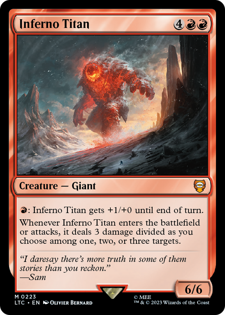 Inferno Titan [The Lord of the Rings: Tales of Middle-Earth Commander] | Multizone: Comics And Games