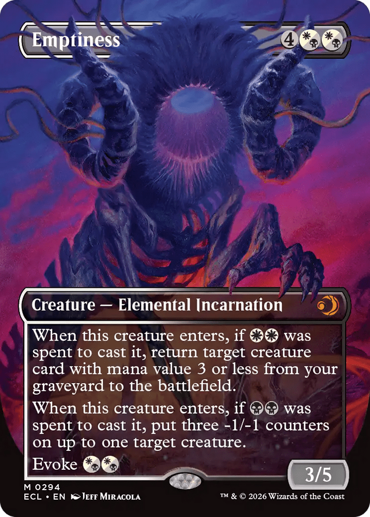Emptiness (Borderless) [Lorwyn Eclipsed] MTG Single Magic: The Gathering  | Multizone: Comics And Games