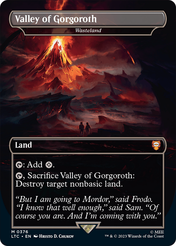 Valley of Gorgoroth - Wasteland [The Lord of the Rings: Tales of Middle-Earth Commander] MTG Single Magic: The Gathering  | Multizone: Comics And Games