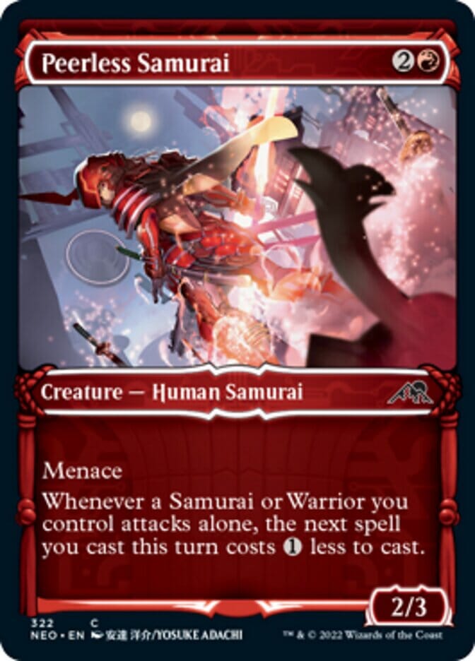 Peerless Samurai (Showcase Samurai) [Kamigawa: Neon Dynasty] MTG Single Magic: The Gathering  | Multizone: Comics And Games