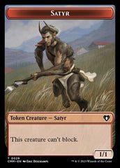 Spirit (0010) // Satyr Double-Sided Token [Commander Masters Tokens] MTG Single Magic: The Gathering  | Multizone: Comics And Games