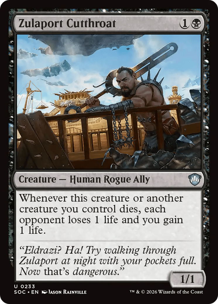 Zulaport Cutthroat [Secrets of Strixhaven Commander] MTG Single Magic: The Gathering  | Multizone: Comics And Games