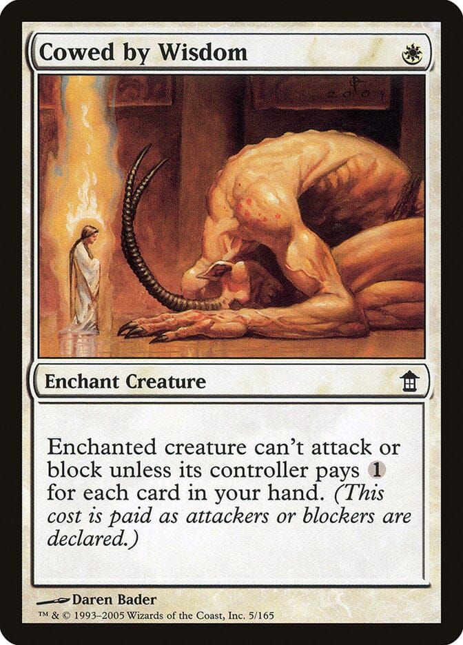 Cowed by Wisdom [Saviors of Kamigawa] MTG Single Magic: The Gathering  | Multizone: Comics And Games