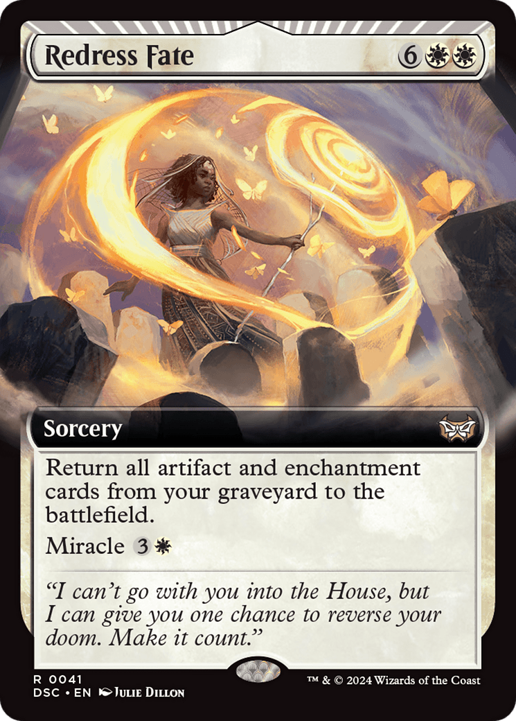 Redress Fate (Extended Art) [Duskmourn: House of Horror Commander] MTG Single Magic: The Gathering  | Multizone: Comics And Games