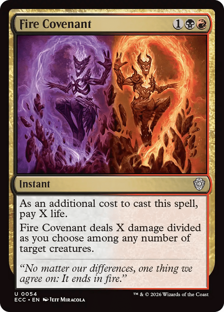 Fire Covenant [Lorwyn Eclipsed Commander] MTG Single Magic: The Gathering  | Multizone: Comics And Games