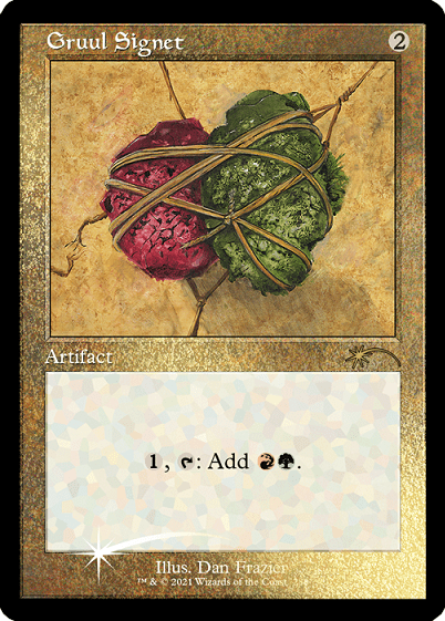 Gruul Signet (Retro) (Foil Etched) [Secret Lair Drop Series] MTG Single Magic: The Gathering  | Multizone: Comics And Games