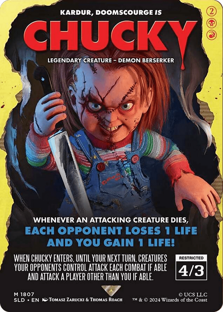 Chucky - Kardur, Doomscourge [Secret Lair Drop Series] MTG Single Magic: The Gathering  | Multizone: Comics And Games