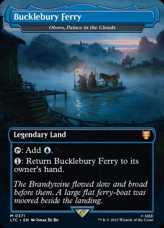 Bucklebury Ferry - Oboro, Palace in the Clouds (Borderless) [The Lord of the Rings: Tales of Middle-Earth Commander] MTG Single Magic: The Gathering  | Multizone: Comics And Games