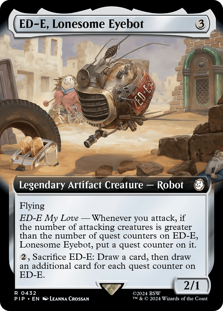 ED-E, Lonesome Eyebot (Extended Art) [Fallout] MTG Single Magic: The Gathering  | Multizone: Comics And Games