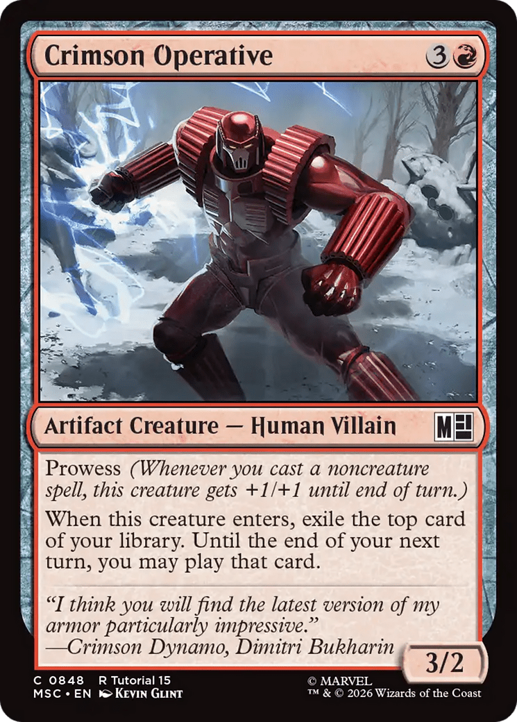 Crimson Operative [Marvel Super Heroes Commander] MTG Single Magic: The Gathering  | Multizone: Comics And Games