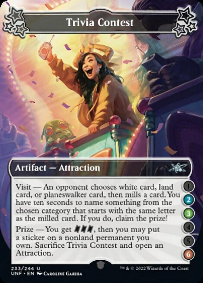Trivia Contest (2-3-6) [Unfinity] MTG Single Magic: The Gathering  | Multizone: Comics And Games