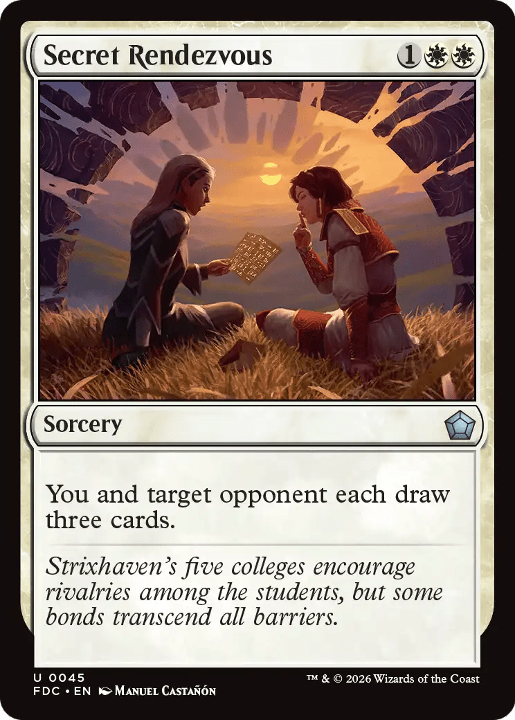 Secret Rendezvous [Foundations Commander] MTG Single Magic: The Gathering  | Multizone: Comics And Games