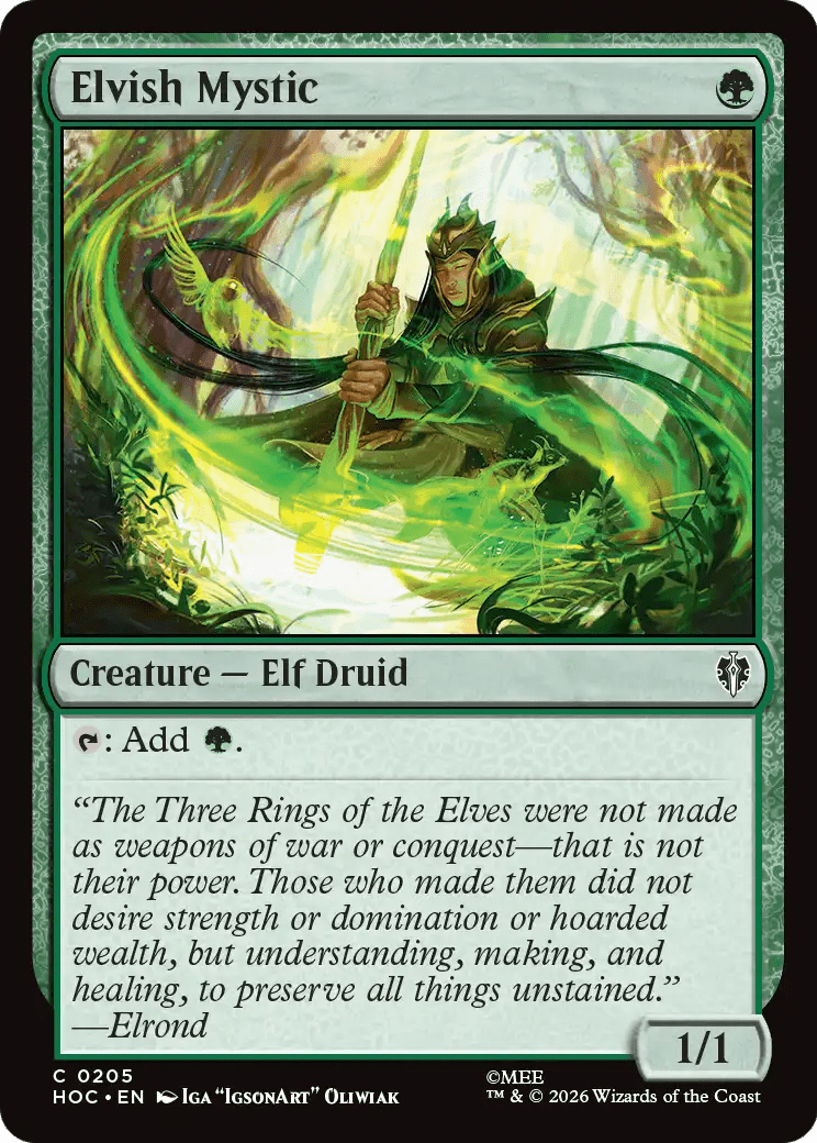 Elvish Mystic [The Hobbit: Eternal-Legal] MTG Single Magic: The Gathering  | Multizone: Comics And Games