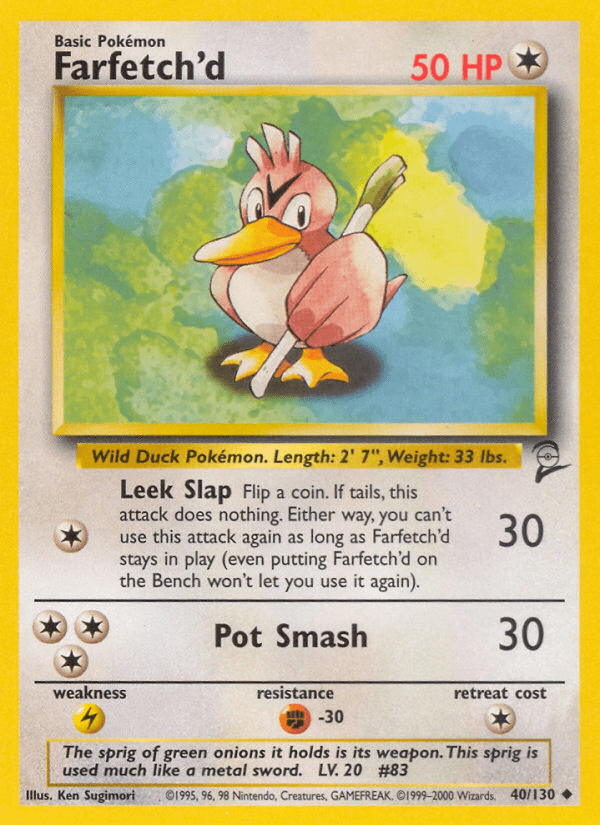 Farfetch'd (40/130) [Base Set 2] Pokemon Single Pokémon  | Multizone: Comics And Games