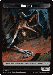 Horror // Manifest Double-Sided Token [Duskmourn: House of Horror Tokens] MTG Single Magic: The Gathering  | Multizone: Comics And Games