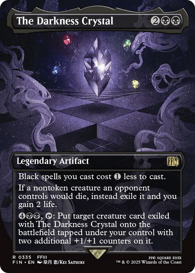 The Darkness Crystal (Borderless) [FINAL FANTASY] MTG Single Magic: The Gathering  | Multizone: Comics And Games