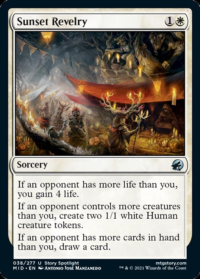 Sunset Revelry [Innistrad: Midnight Hunt] MTG Single Magic: The Gathering  | Multizone: Comics And Games