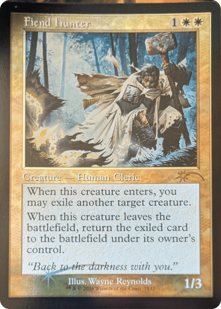 Fiend Hunter (Retro Frame) [Secret Lair Drop Series] MTG Single Magic: The Gathering  | Multizone: Comics And Games