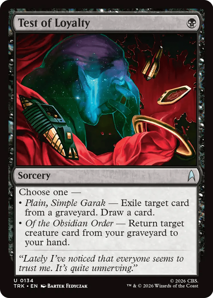 Test of Loyalty [Star Trek] MTG Single Magic: The Gathering  | Multizone: Comics And Games
