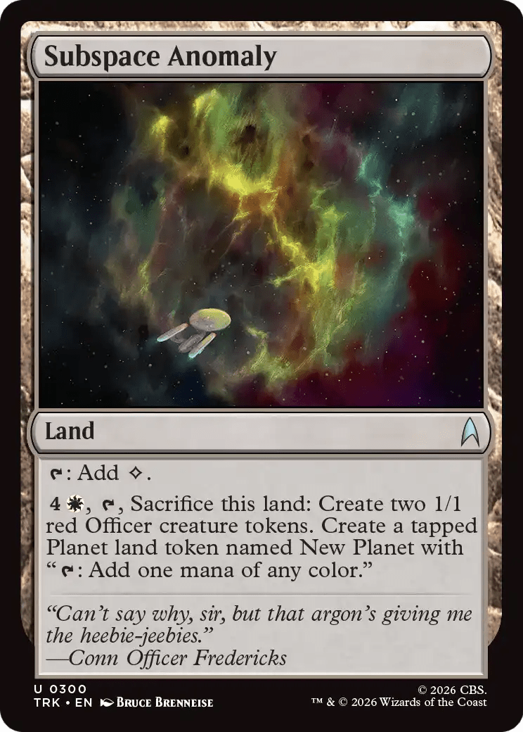 Subspace Anomaly [Star Trek] MTG Single Magic: The Gathering  | Multizone: Comics And Games