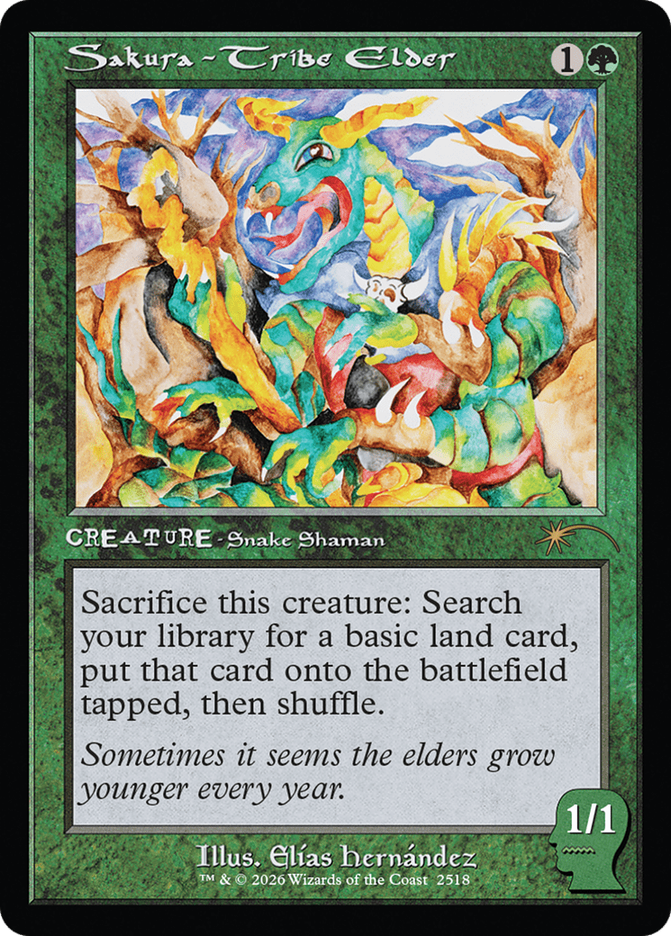 Sakura-Tribe Elder (2518) [Secret Lair Drop Series] MTG Single Magic: The Gathering  | Multizone: Comics And Games