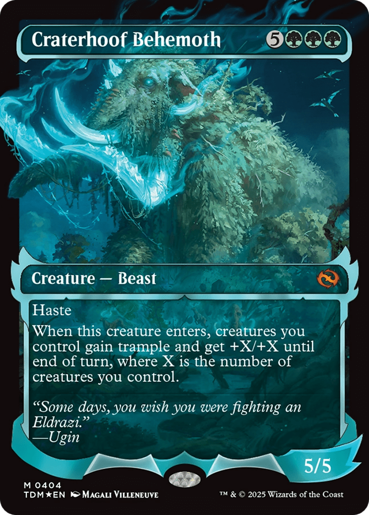 Craterhoof Behemoth (Showcase) [Tarkir: Dragonstorm] MTG Single Magic: The Gathering  | Multizone: Comics And Games