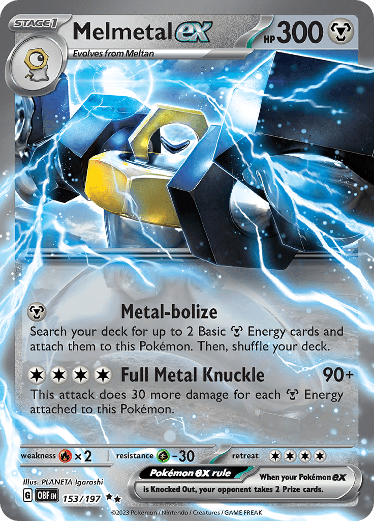 Melmetal ex (153/197) [Scarlet & Violet: Obsidian Flames] Pokemon Single Pokémon  | Multizone: Comics And Games