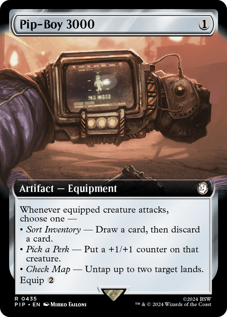 Pip-Boy 3000 (Extended Art) [Fallout] MTG Single Magic: The Gathering  | Multizone: Comics And Games