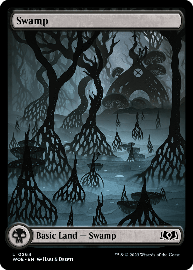 Swamp (264) (Full-Art) [Wilds of Eldraine] MTG Single Magic: The Gathering  | Multizone: Comics And Games