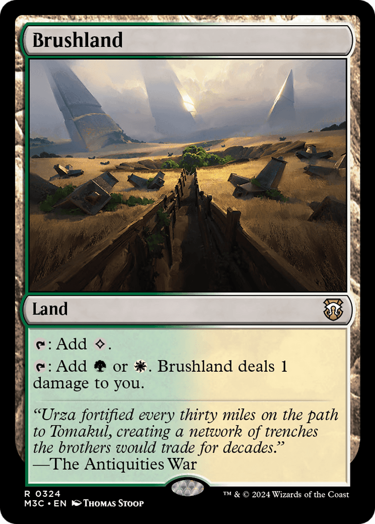 Brushland (Ripple Foil) [Modern Horizons 3 Commander] MTG Single Magic: The Gathering  | Multizone: Comics And Games