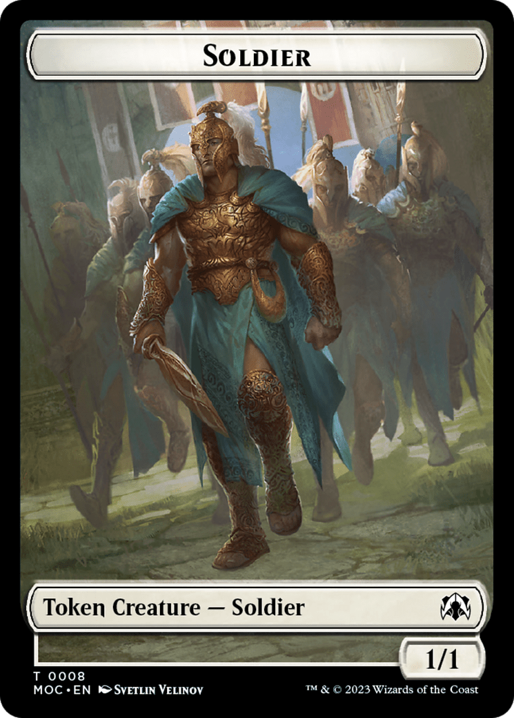 Vampire Knight // Soldier Double-Sided Token [March of the Machine Commander Tokens] MTG Single Magic: The Gathering  | Multizone: Comics And Games