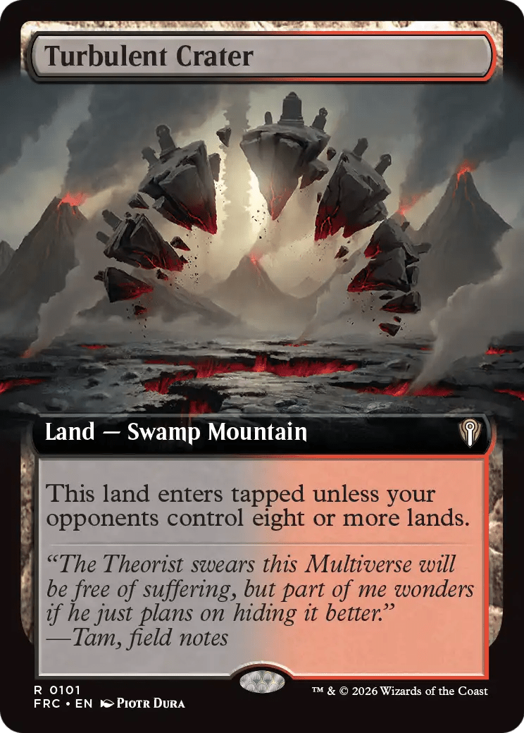 Turbulent Crater (Extended Art) [Reality Fracture Commander] MTG Single Magic: The Gathering  | Multizone: Comics And Games