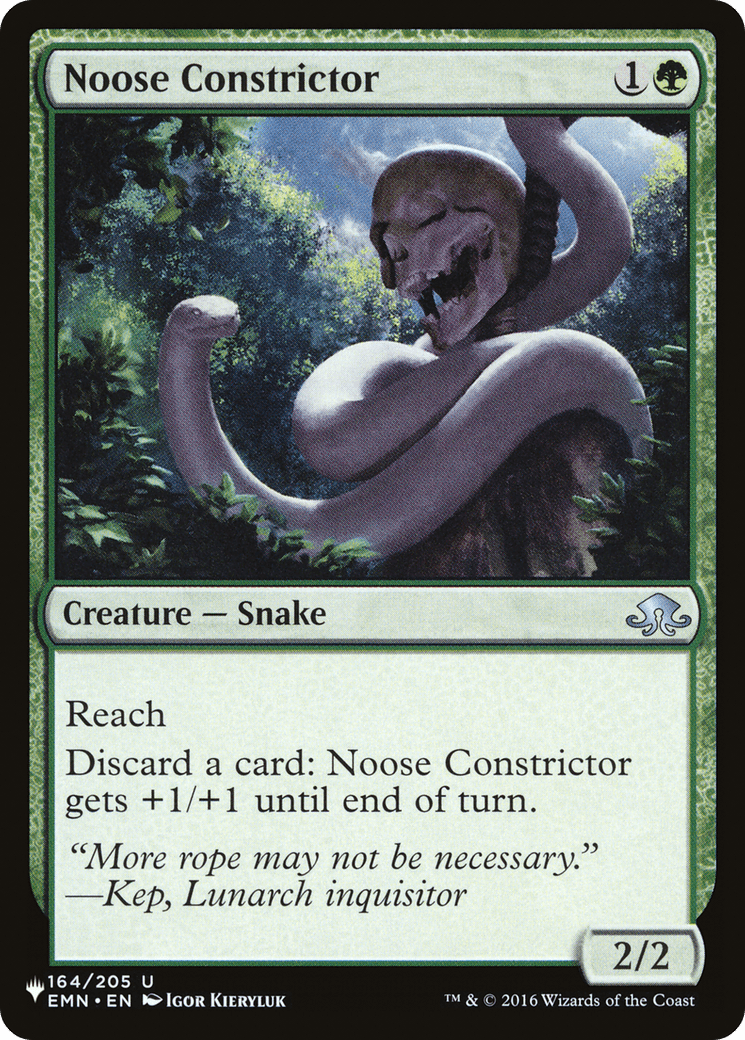 Noose Constrictor [The List] MTG Single Magic: The Gathering  | Multizone: Comics And Games