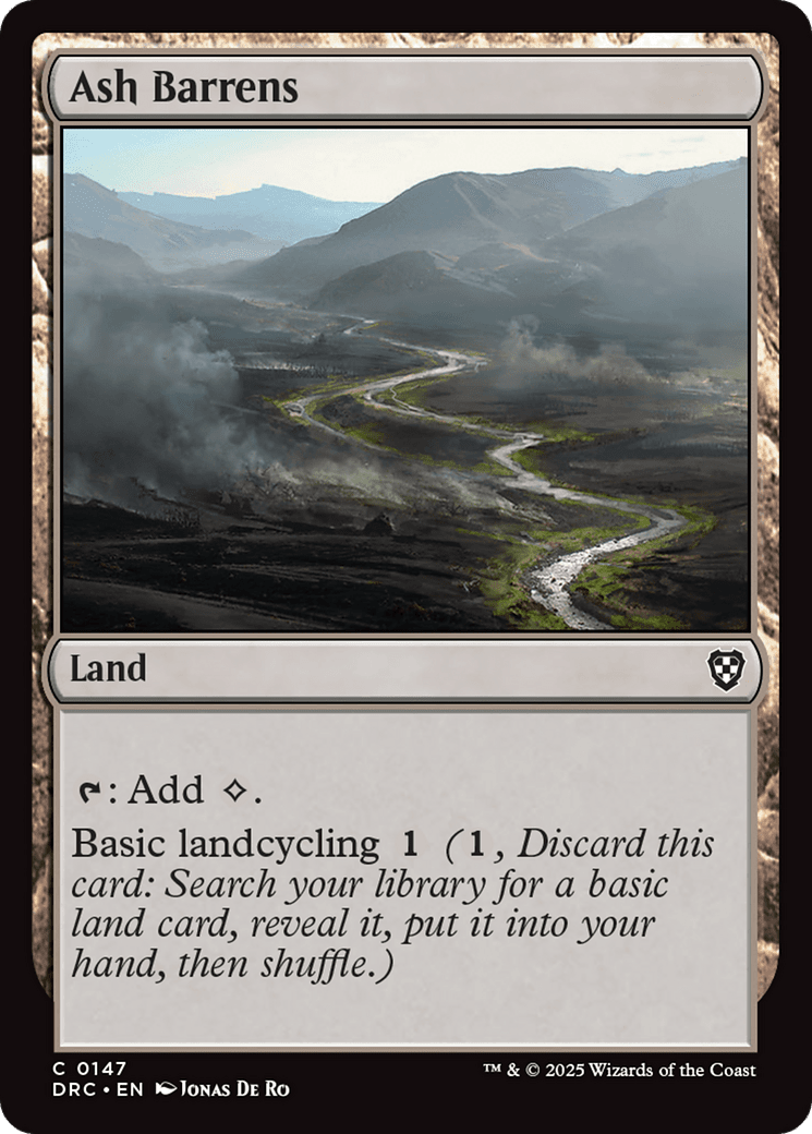 Ash Barrens [Aetherdrift Commander] MTG Single Magic: The Gathering  | Multizone: Comics And Games