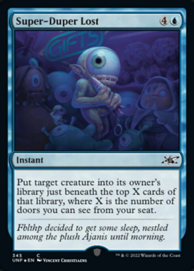 Super-Duper Lost (Galaxy Foil) [Unfinity] MTG Single Magic: The Gathering  | Multizone: Comics And Games