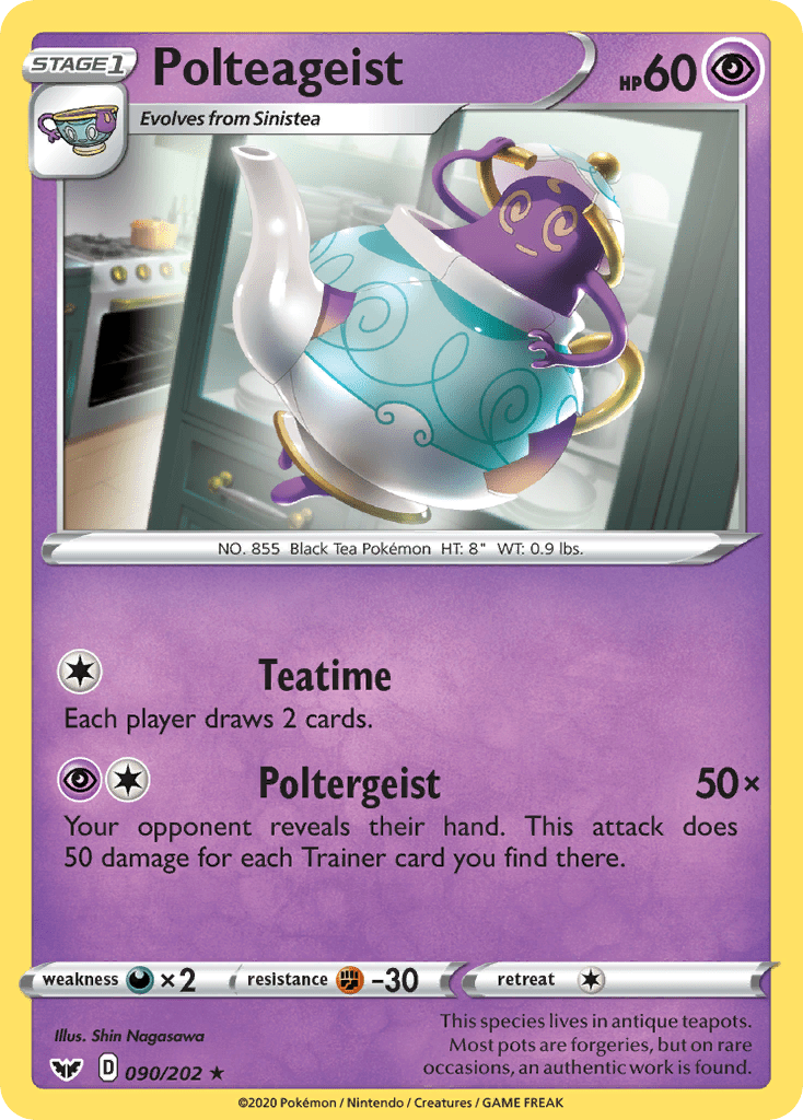 Polteageist (090/202) [Sword & Shield: Base Set] Pokemon Single Pokémon  | Multizone: Comics And Games