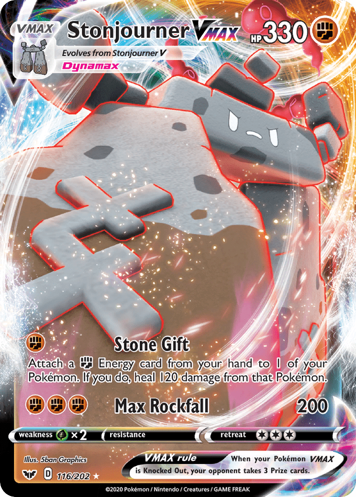Stonjourner VMAX (116/202) [Sword & Shield: Base Set] Pokemon Single Pokémon  | Multizone: Comics And Games