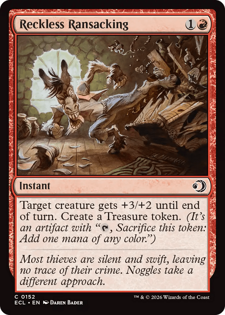 Reckless Ransacking [Lorwyn Eclipsed] MTG Single Magic: The Gathering  | Multizone: Comics And Games