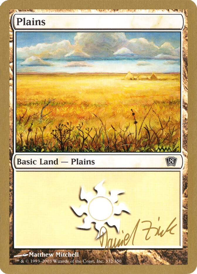 Plains (dz332) (Daniel Zink) [World Championship Decks 2003] MTG Single Magic: The Gathering  | Multizone: Comics And Games