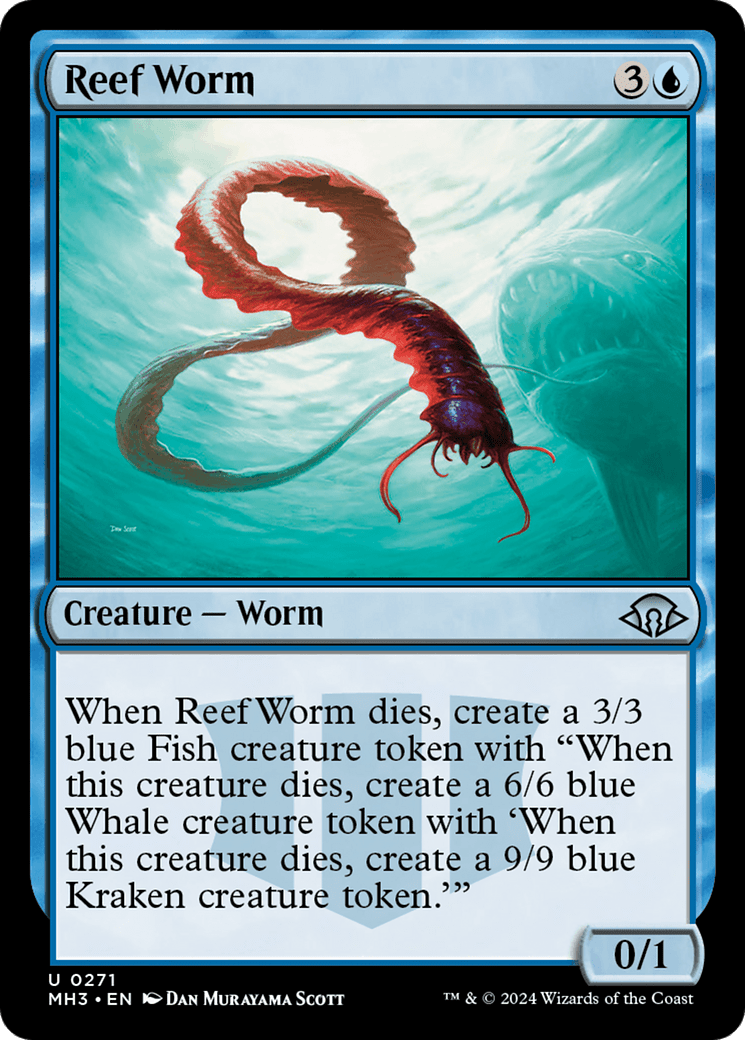 Reef Worm [Modern Horizons 3] MTG Single Magic: The Gathering  | Multizone: Comics And Games