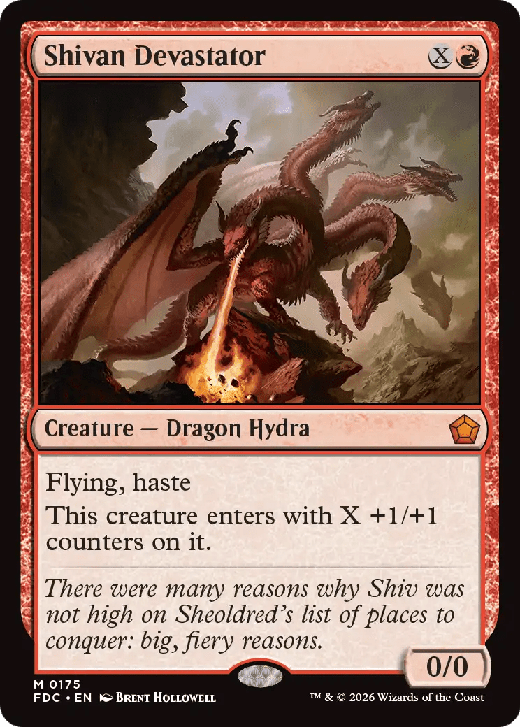 Shivan Devastator [Foundations Commander] MTG Single Magic: The Gathering  | Multizone: Comics And Games