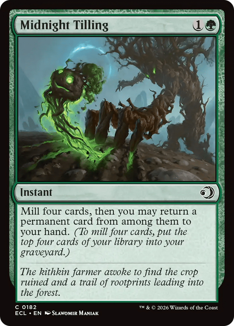 Midnight Tilling [Lorwyn Eclipsed] MTG Single Magic: The Gathering  | Multizone: Comics And Games