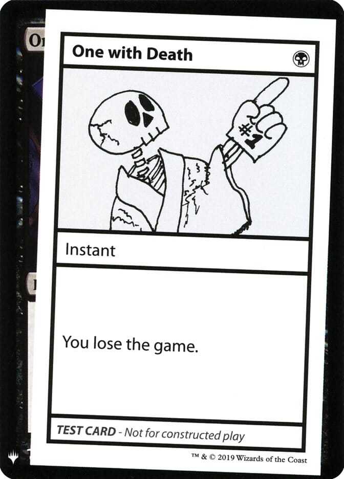 One with Death [Mystery Booster Playtest Cards] MTG Single Magic: The Gathering  | Multizone: Comics And Games