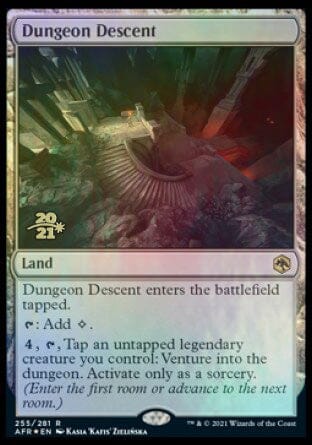 Dungeon Descent [Dungeons & Dragons: Adventures in the Forgotten Realms Prerelease Promos] MTG Single Magic: The Gathering  | Multizone: Comics And Games