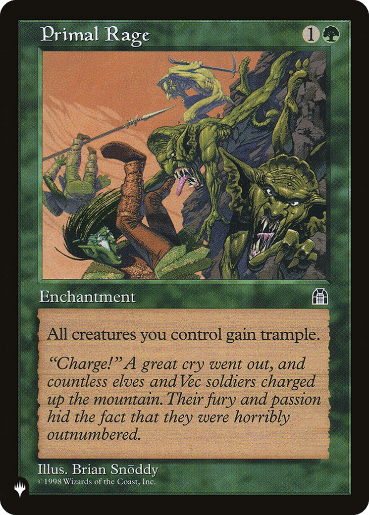 Primal Rage [The List] MTG Single Magic: The Gathering  | Multizone: Comics And Games