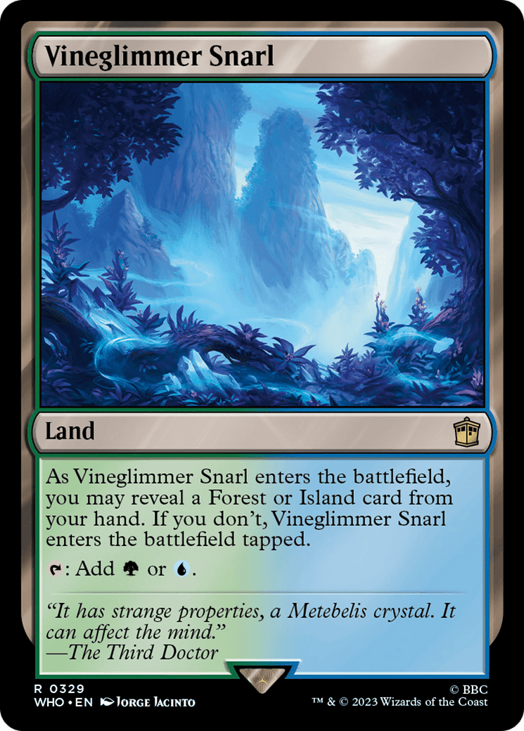 Vineglimmer Snarl [Doctor Who] MTG Single Magic: The Gathering  | Multizone: Comics And Games