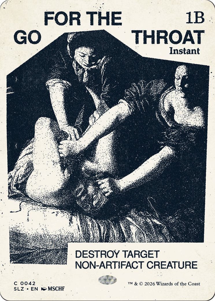 Go for the Throat (0042) [Secret Lair x MSCHF: The Zeta Set] | Multizone: Comics And Games