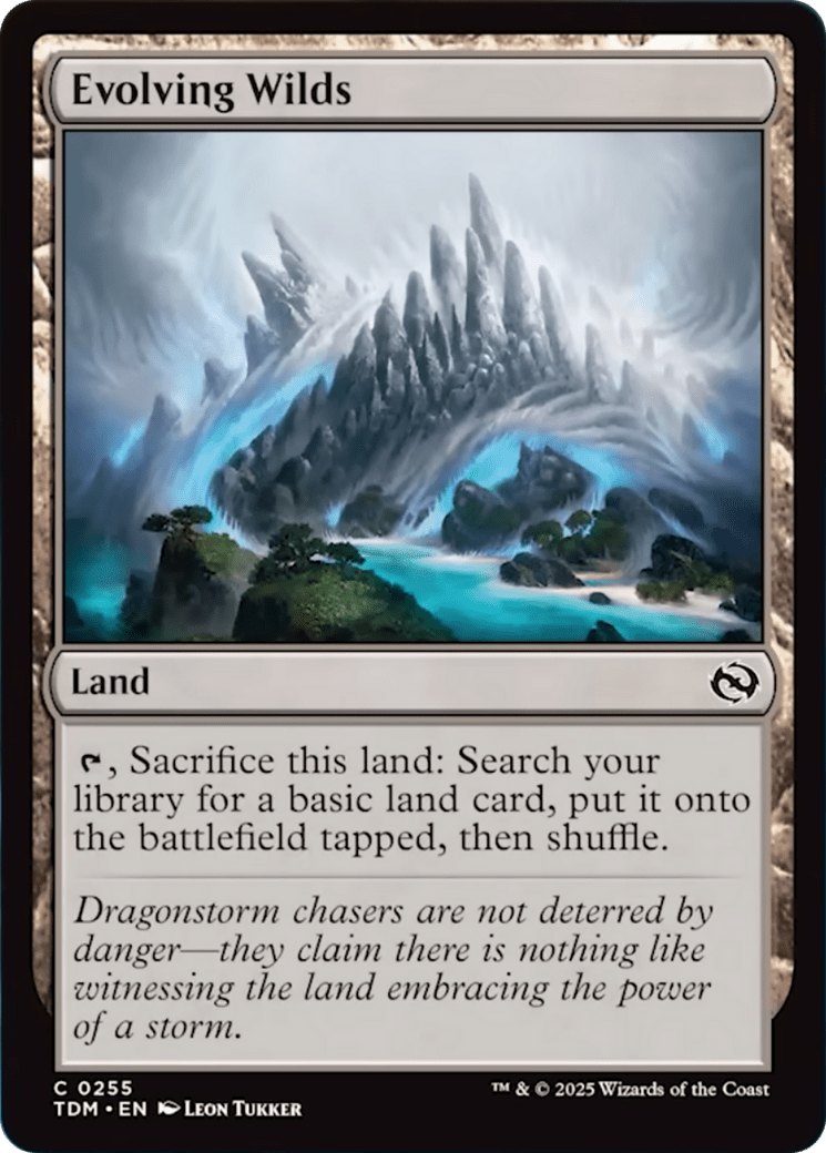 Evolving Wilds [Tarkir: Dragonstorm] MTG Single Magic: The Gathering  | Multizone: Comics And Games