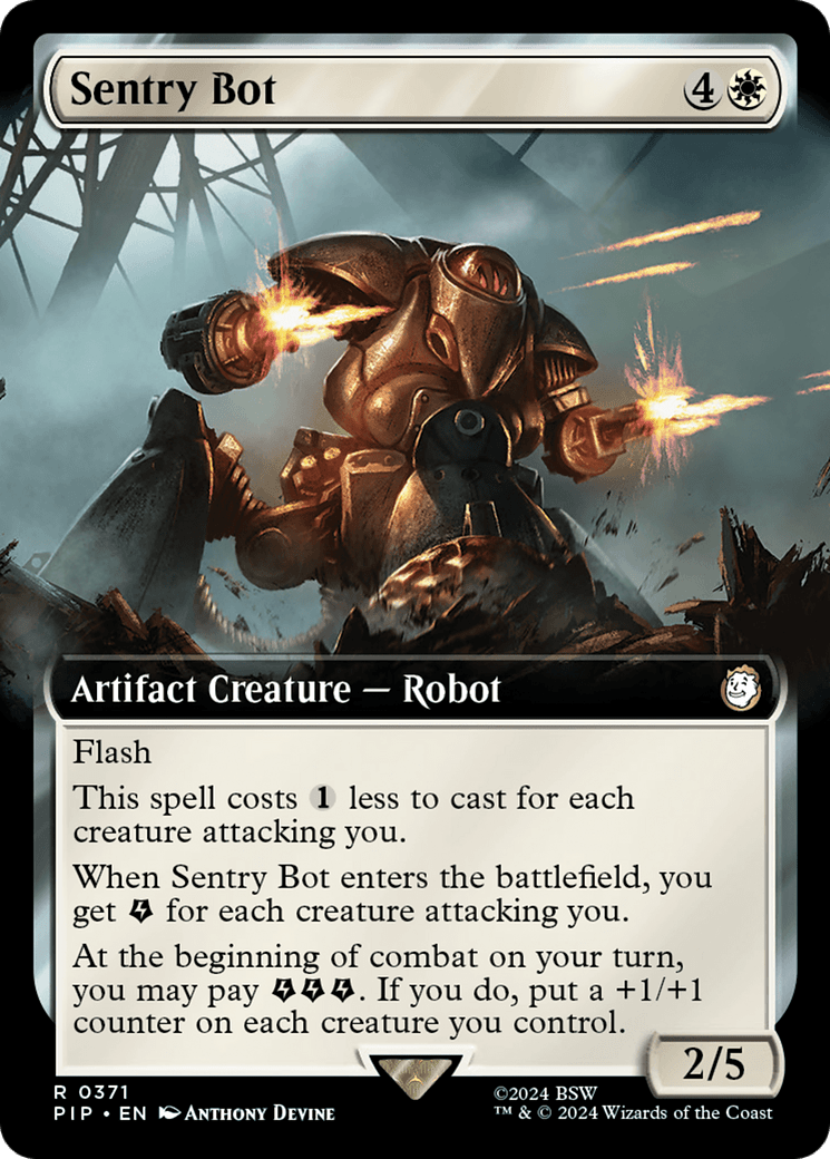 Sentry Bot (Extended Art) [Fallout] MTG Single Magic: The Gathering  | Multizone: Comics And Games